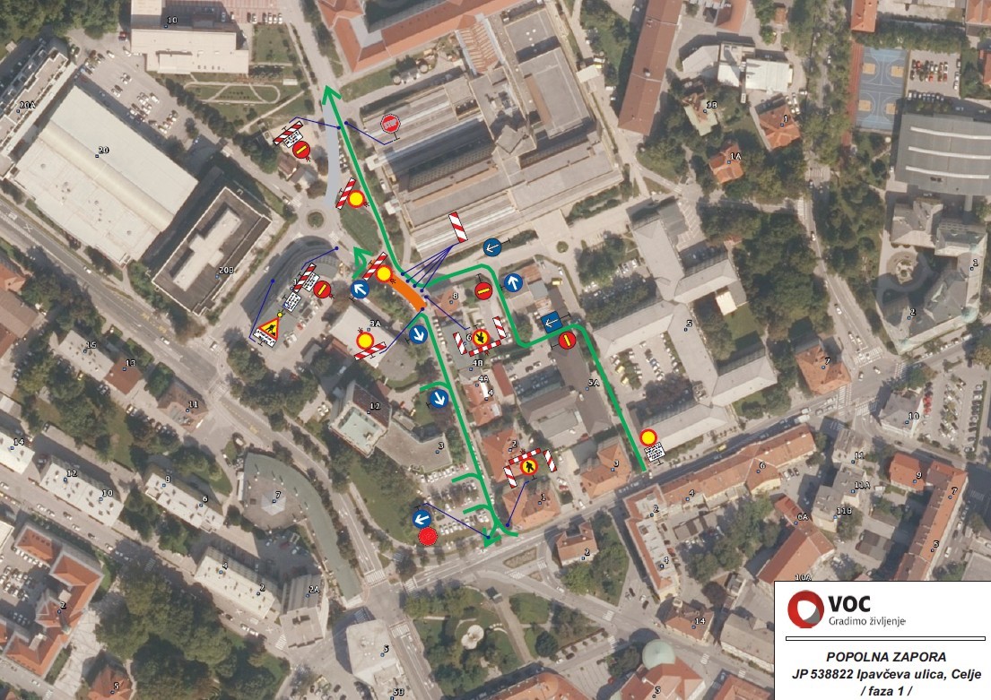OBVESTILO O SPREMEMBI PROMETNEGA REŽIMA V OKOLICI ZD CELJE